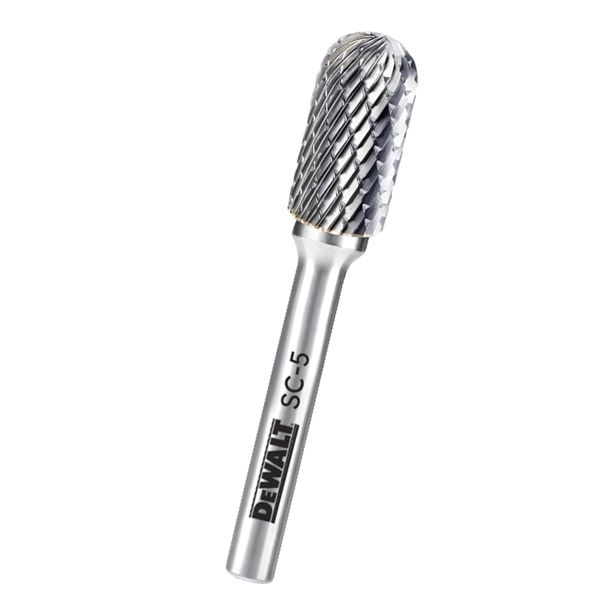 DeWalt Carbide Burr — SC-5, Tungsten Carbide Steel, Double-Cut Teeth, Model# DXCBTJSC5